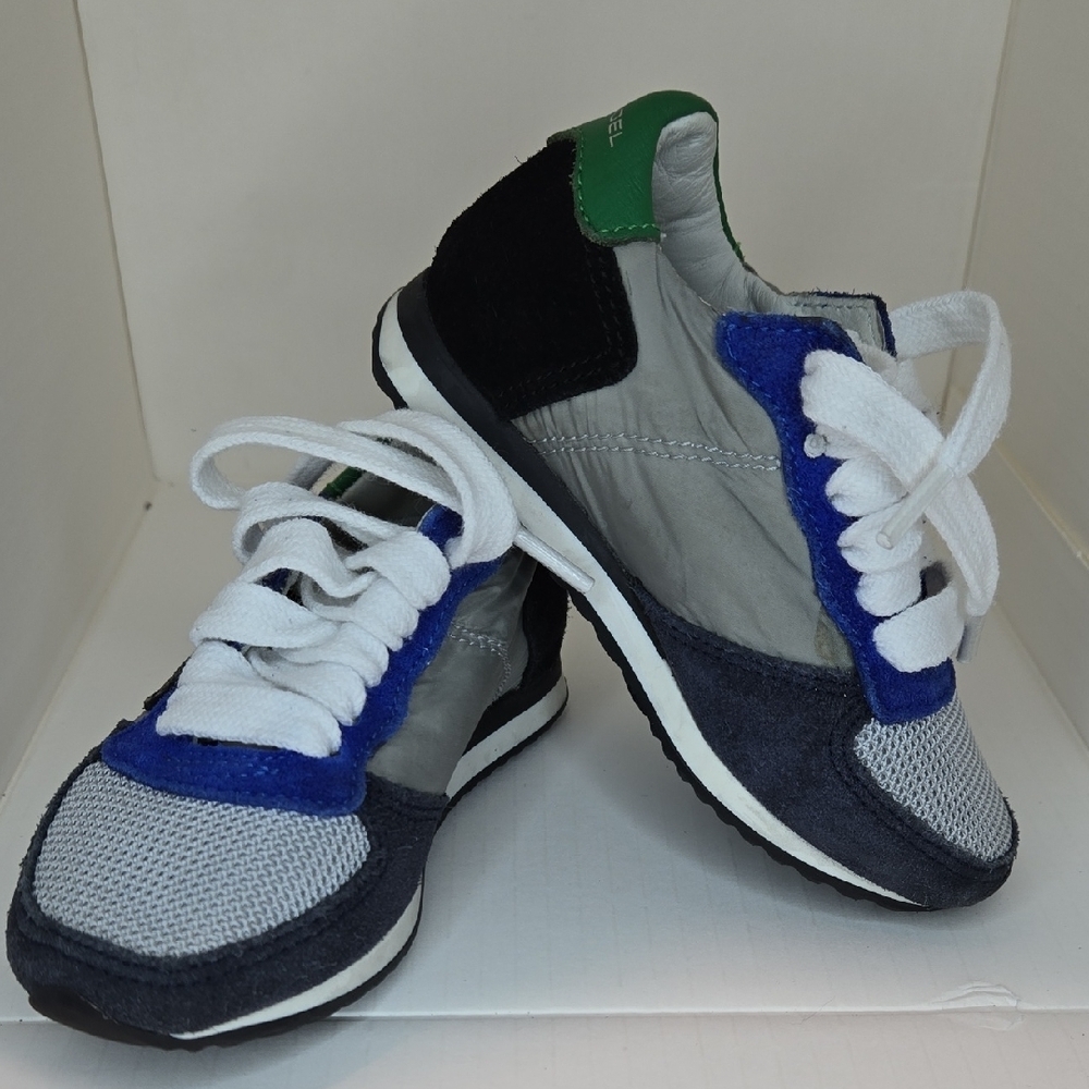 Philippe Model Green and Blue Sneakers Size 22 Toddler